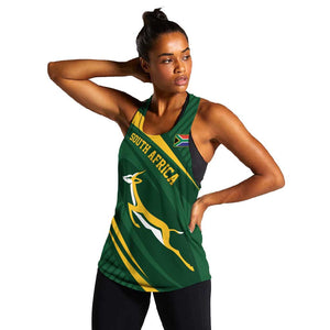 Personalized South Africa Bokke Women Racerback Tank Minimalism Style