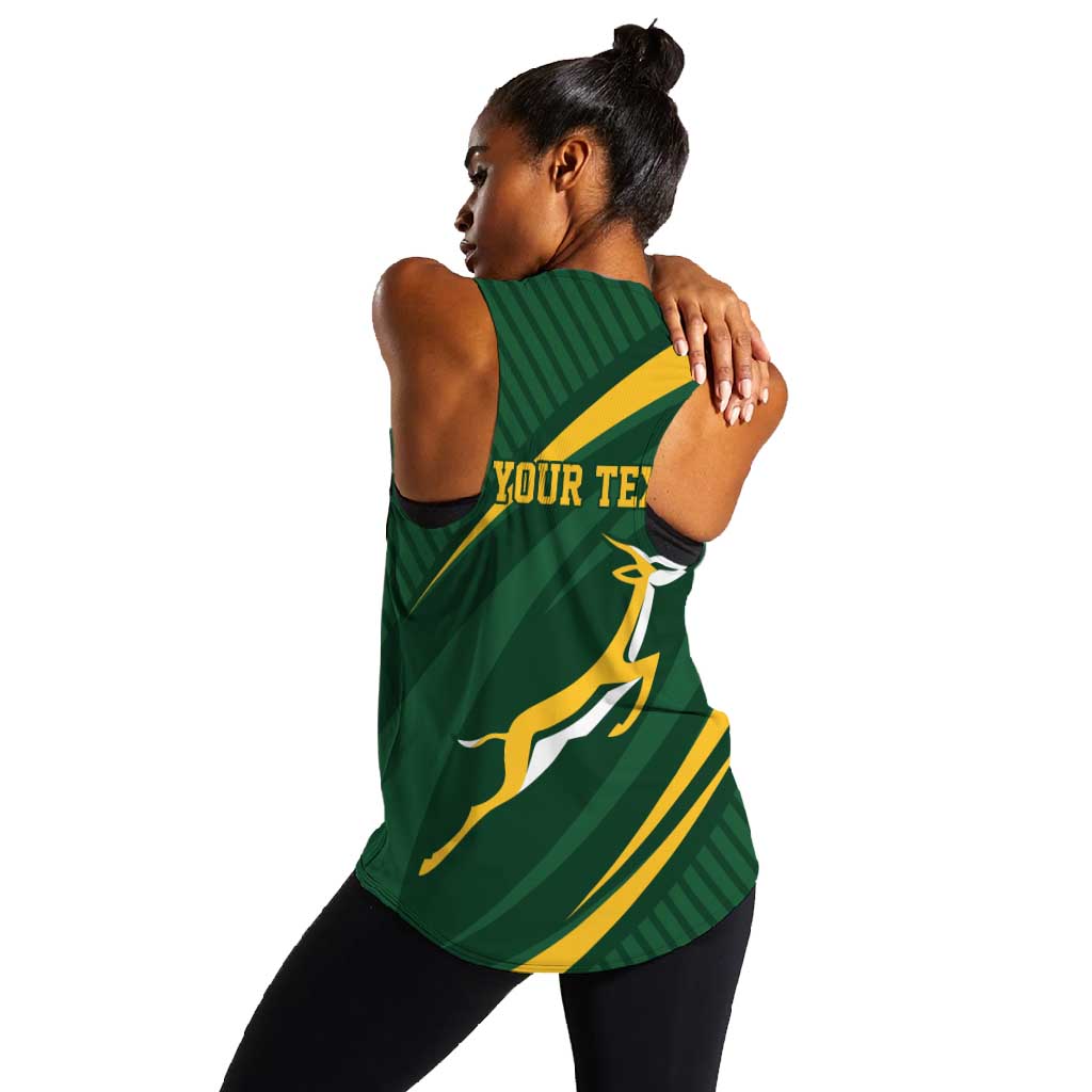 Personalized South Africa Bokke Women Racerback Tank Minimalism Style
