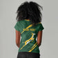 Personalized South Africa Bokke Women V-Neck T-Shirt Minimalism Style