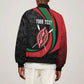 Kenya Personalized Bomber Jacket Mashujaa Day Lion Warrior
