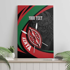 Kenya Personalized Canvas Wall Art Mashujaa Day Lion Warrior