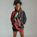 Kenya Personalized Hoodie Dress Mashujaa Day Lion Warrior