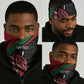 Kenya Personalized Neck Gaiter Mashujaa Day Lion Warrior LT7