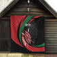 Kenya Personalized Quilt Mashujaa Day Lion Warrior
