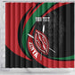 Kenya Personalized Shower Curtain Mashujaa Day Lion Warrior