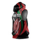 Kenya Personalized Sleeveless Hoodie Mashujaa Day Lion Warrior - African Pride