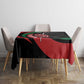 Kenya Personalized Tablecloth Mashujaa Day Lion Warrior