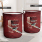 Tuskegee Airmen Spit Fire 477th Laundry Basket Crimson Grunge - African Pride