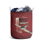 Tuskegee Airmen Spit Fire 477th Laundry Basket Crimson Grunge - African Pride