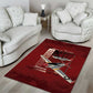 Tuskegee Airmen Spit Fire 477th Area Rug Crimson Grunge - African Pride