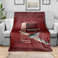 Tuskegee Airmen Spit Fire 477th Blanket Crimson Grunge - African Pride