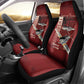 Tuskegee Airmen Spit Fire 477th Car Seat Cover Crimson Grunge - African Pride