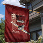 Tuskegee Airmen Spit Fire 477th Garden Flag Crimson Grunge - African Pride