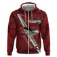 Tuskegee Airmen Spit Fire 477th Hoodie Crimson Grunge - African Pride