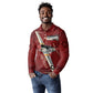 Tuskegee Airmen Spit Fire 477th Long Sleeve Polo Shirt Crimson Grunge - African Pride