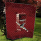 Tuskegee Airmen Spit Fire 477th Quilt Crimson Grunge - African Pride