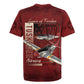 Tuskegee Airmen Spit Fire 477th Rugby Jersey Crimson Grunge LT7