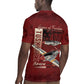 Tuskegee Airmen Spit Fire 477th Rugby Jersey Crimson Grunge - African Pride