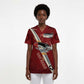 Tuskegee Airmen Spit Fire 477th Scrub Top Crimson Grunge - African Pride