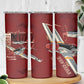 Tuskegee Airmen Spit Fire 477th Skinny Tumbler Crimson Grunge - African Pride