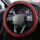 Tuskegee Airmen Spit Fire 477th Steering Wheel Cover Crimson Grunge - African Pride