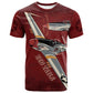Tuskegee Airmen Spit Fire 477th T shirt Crimson Grunge LT7