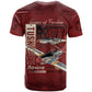 Tuskegee Airmen Spit Fire 477th T shirt Crimson Grunge LT7