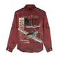 Tuskegee Airmen Spit Fire 477th Women Casual Shirt Crimson Grunge - African Pride