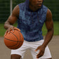 Yoruba Adire Eleko Patterns Sleeveless Hoodie Indigo Vintage - African Pride