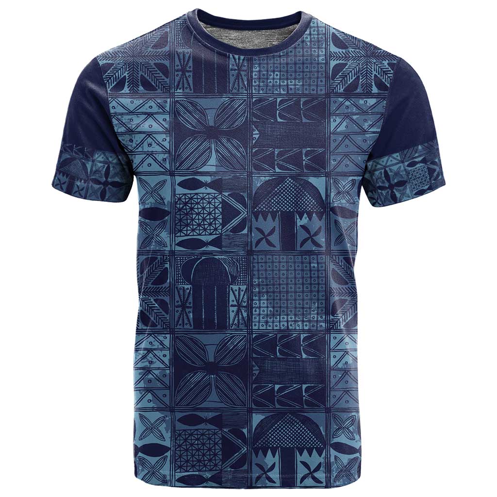 Yoruba Adire Eleko Patterns T shirt Indigo Vintage