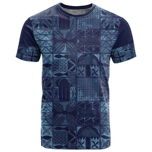 Yoruba Adire Eleko Patterns T shirt Indigo Vintage