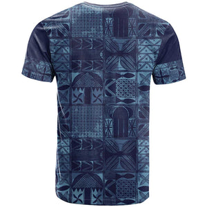 Yoruba Adire Eleko Patterns T shirt Indigo Vintage