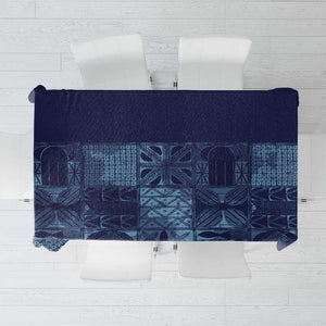 Yoruba Adire Eleko Patterns Tablecloth Indigo Vintage