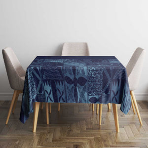 Yoruba Adire Eleko Patterns Tablecloth Indigo Vintage