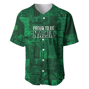 Nigeria Yoruba Adire Patterns Baseball Jersey Proud To Be Naija