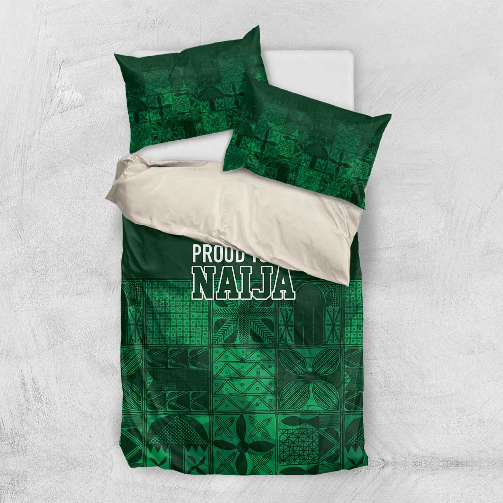 Nigeria Yoruba Adire Patterns Bedding Set Proud To Be Naija