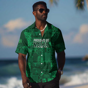 Nigeria Yoruba Adire Patterns Hawaiian Shirt Proud To Be Naija