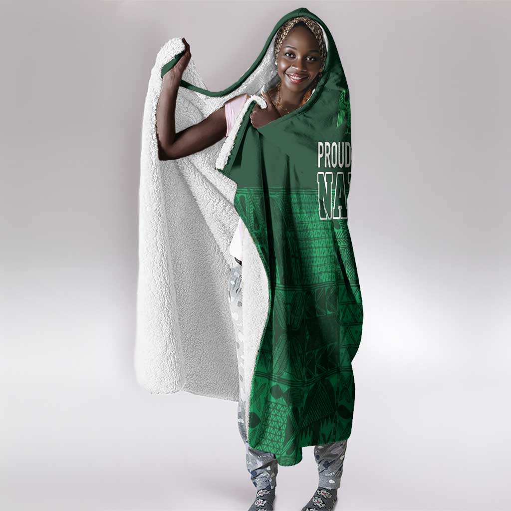 Nigeria Yoruba Adire Patterns Hooded Blanket Proud To Be Naija