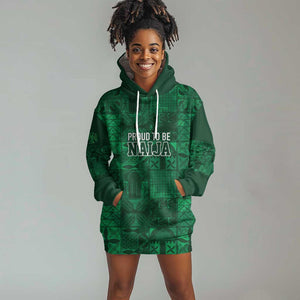 Nigeria Yoruba Adire Patterns Hoodie Dress Proud To Be Naija