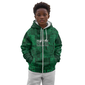 Nigeria Yoruba Adire Patterns Kid Hoodie Proud To Be Naija