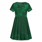 Nigeria Yoruba Adire Patterns Kid Short Sleeve Dress Proud To Be Naija