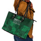 Nigeria Yoruba Adire Patterns Leather Tote Bag Proud To Be Naija