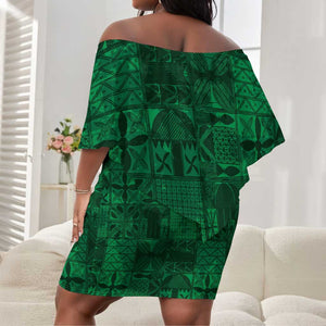 Nigeria Yoruba Adire Patterns Off Shoulder Short Dress Proud To Be Naija