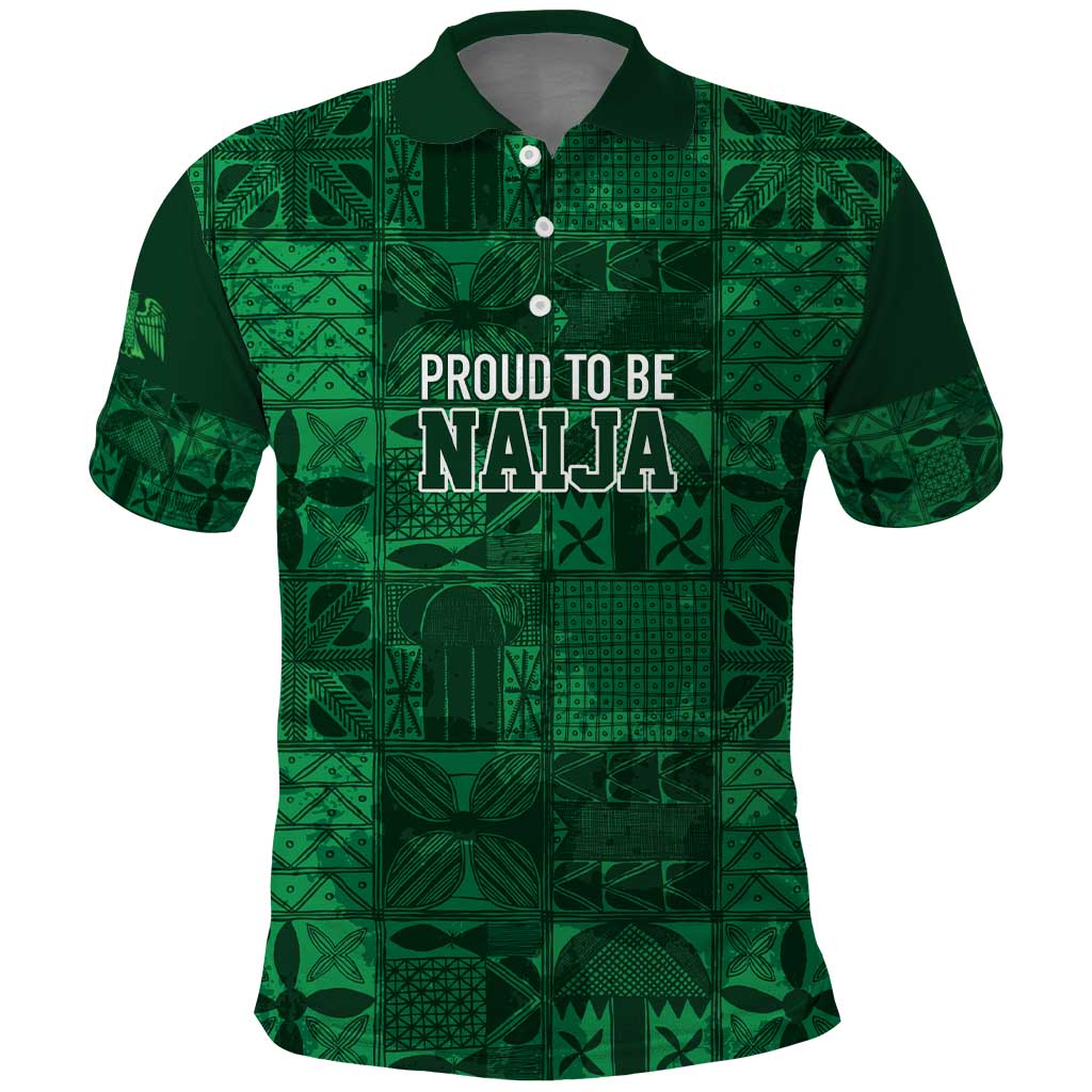 Nigeria Yoruba Adire Patterns Polo Shirt Proud To Be Naija