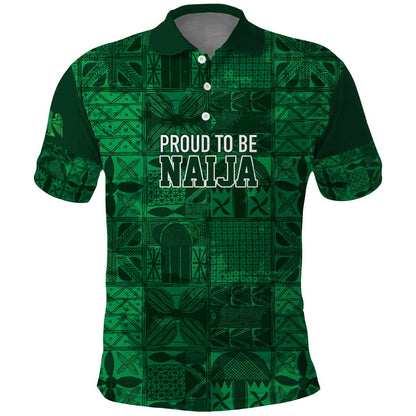 Nigeria Yoruba Adire Patterns Polo Shirt Proud To Be Naija