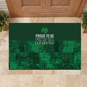 Nigeria Yoruba Adire Patterns Rubber Doormat Proud To Be Naija