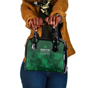 Nigeria Yoruba Adire Patterns Shoulder Handbag Proud To Be Naija