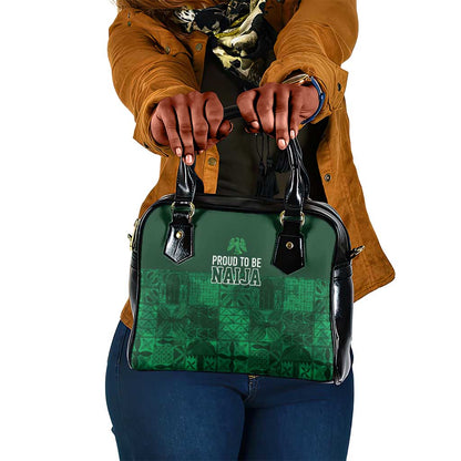 Nigeria Yoruba Adire Patterns Shoulder Handbag Proud To Be Naija
