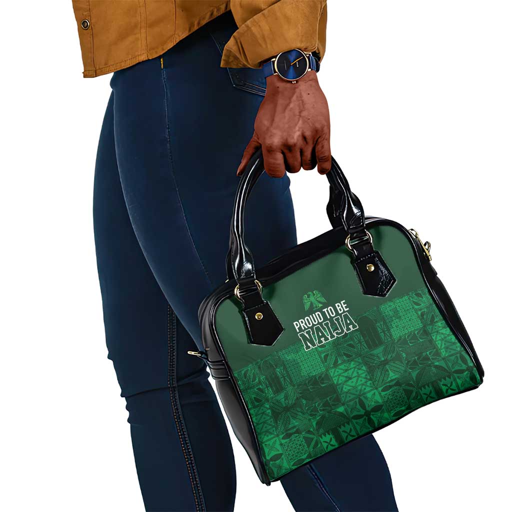 Nigeria Yoruba Adire Patterns Shoulder Handbag Proud To Be Naija