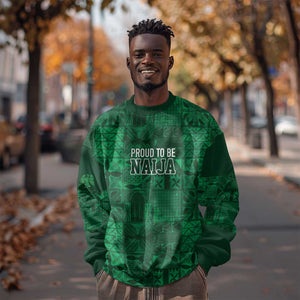Nigeria Yoruba Adire Patterns Sweatshirt Proud To Be Naija
